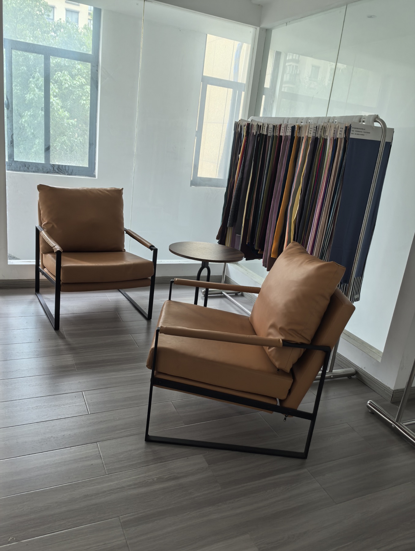 Qi'an fabric sample seating area
